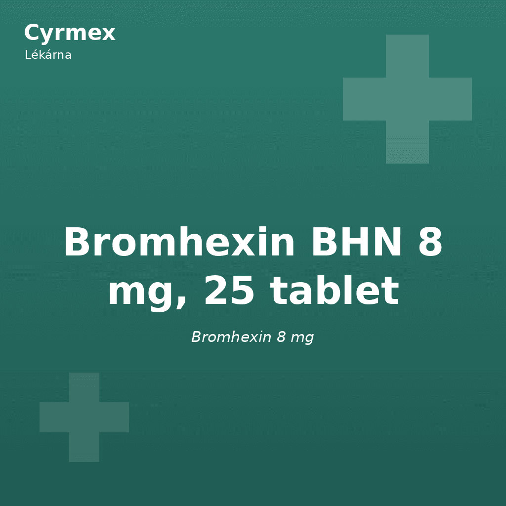 Bromhexin BHN 8 mg, 25 tablet
