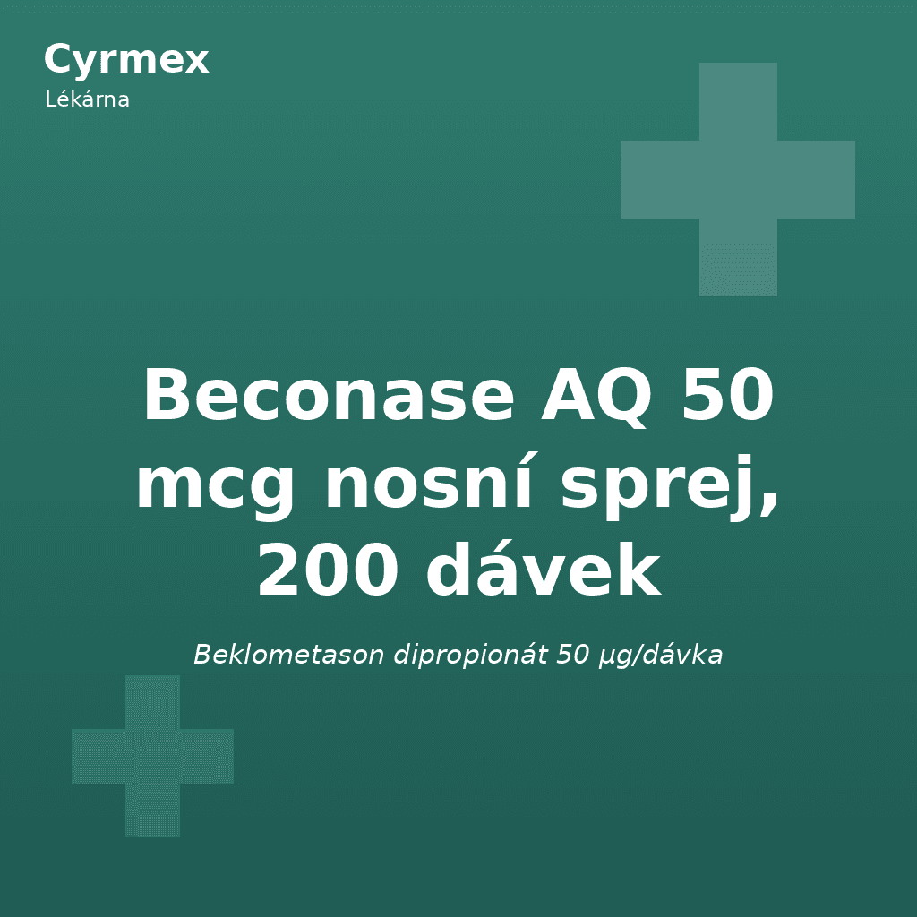 Beconase AQ 50 mcg nosní sprej, 200 dávek